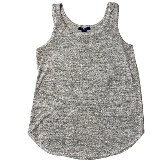 GAP GRAY TOP WITH SCOOP HEMLINE SIZE XS - Picture 1 of 3